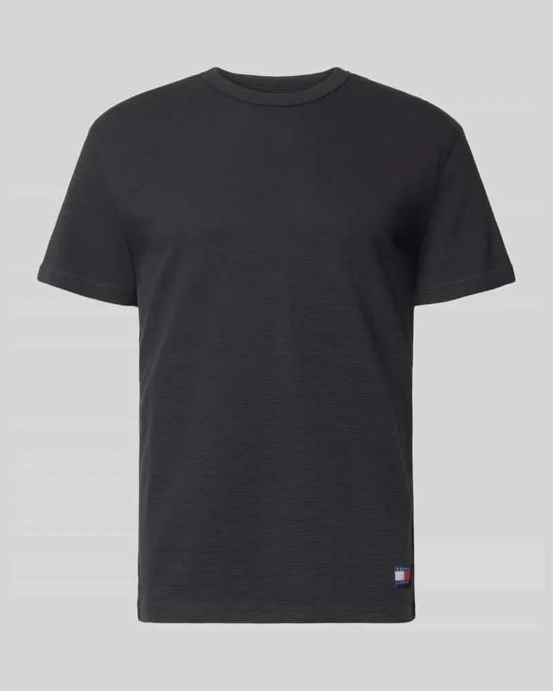 Tommy Hilfiger Regular Fit T-Shirt aus Baumwoll-Mix Black