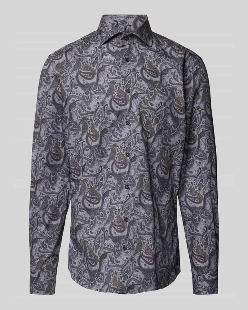 Profuomo Regular Fit Business-Hemd mit Haifischkragen Hellblau