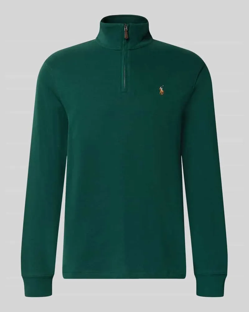 Ralph Lauren Relaxed Fit Troyer aus reiner Baumwolle Dunkelgruen