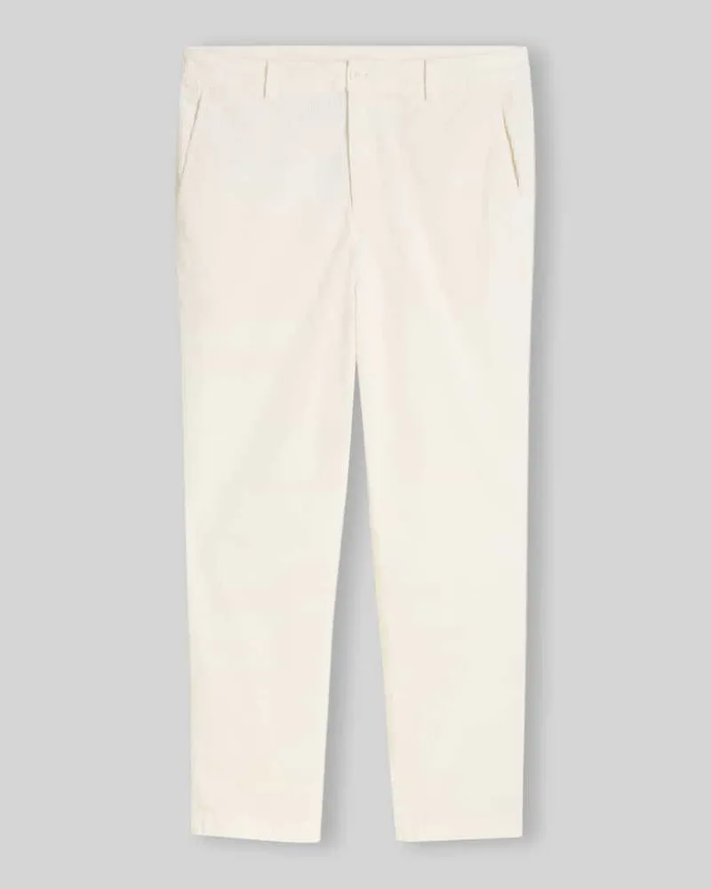 Tom Tailor Regular Waist Cordhose aus reiner Baumwolle Offwhite