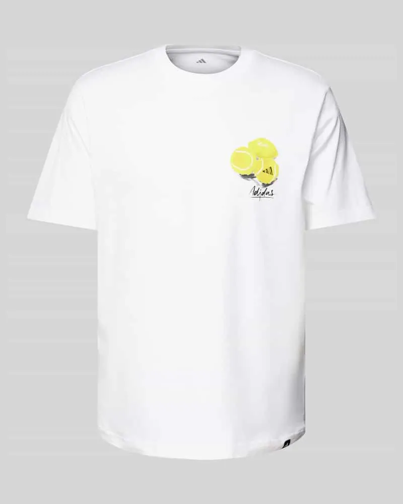 adidas T-Shirt mit Label-Print 