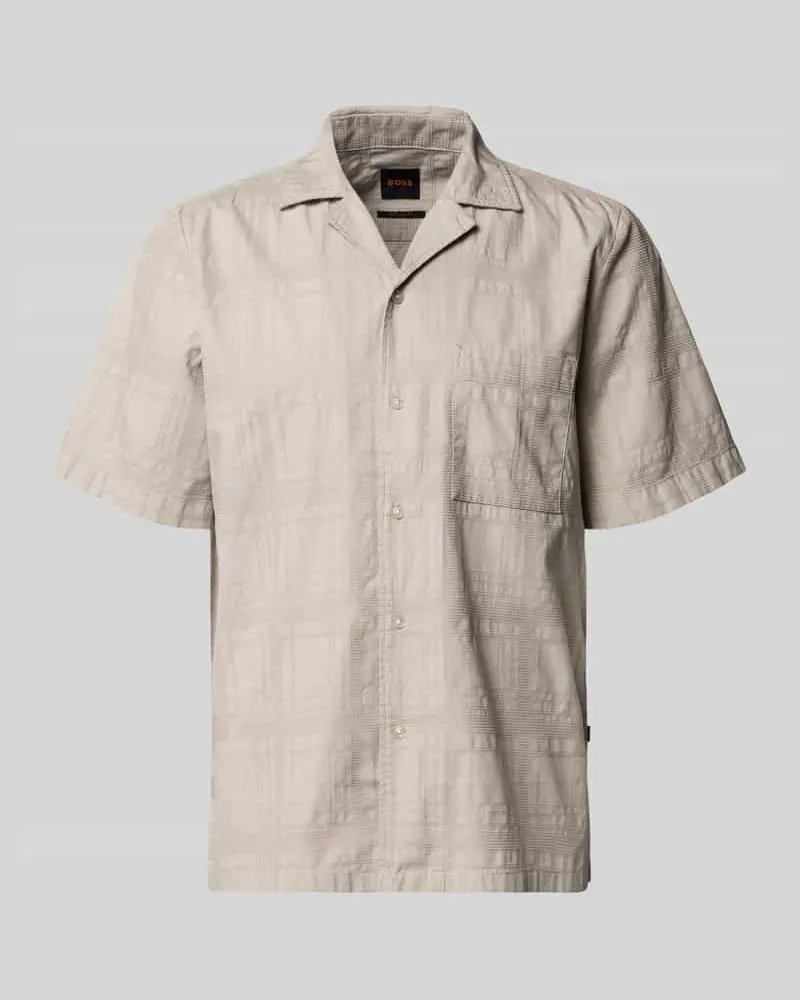 HUGO BOSS Regular Fit Freizeithemd aus reiner Baumwolle Modell 'RAYER_M Sand