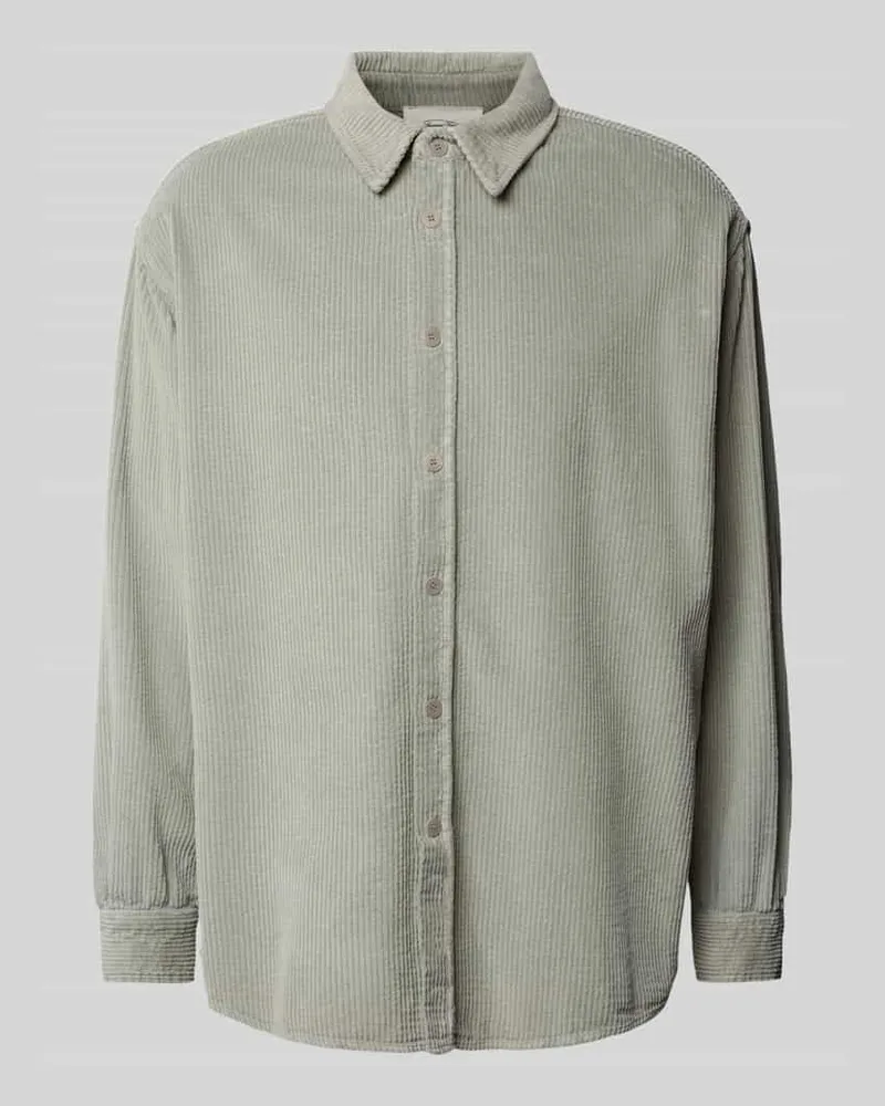 American Vintage Freizeithemd mit Knopfleiste Modell 'PADOW Hellgrau