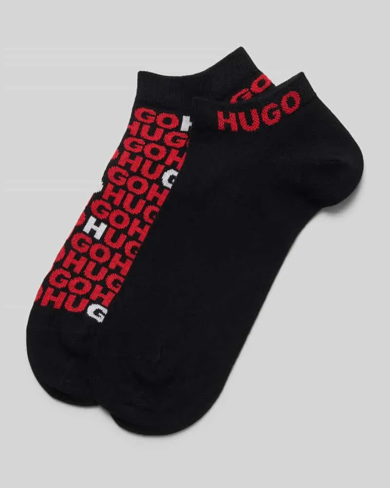 HUGO BOSS Sneakersocken mit Label-Detail im 2er-Pack 