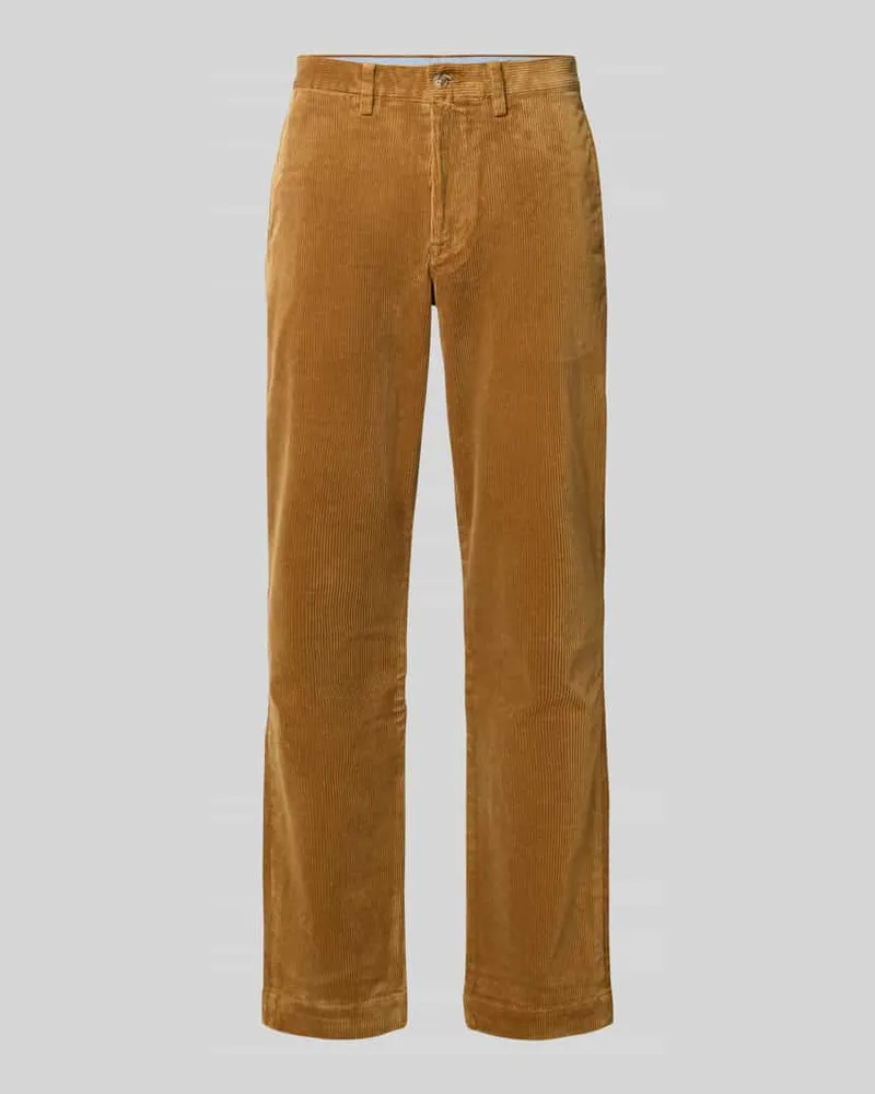 Ralph Lauren Straight Fit Cordhose aus Baumwoll-Mix Rostrot