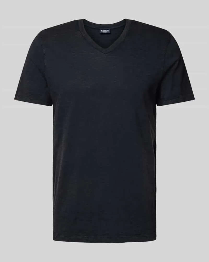 Superdry. T-Shirt mit V-Ausschnitt 