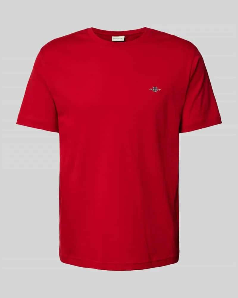Gant T-Shirt mit Label-Stitching 