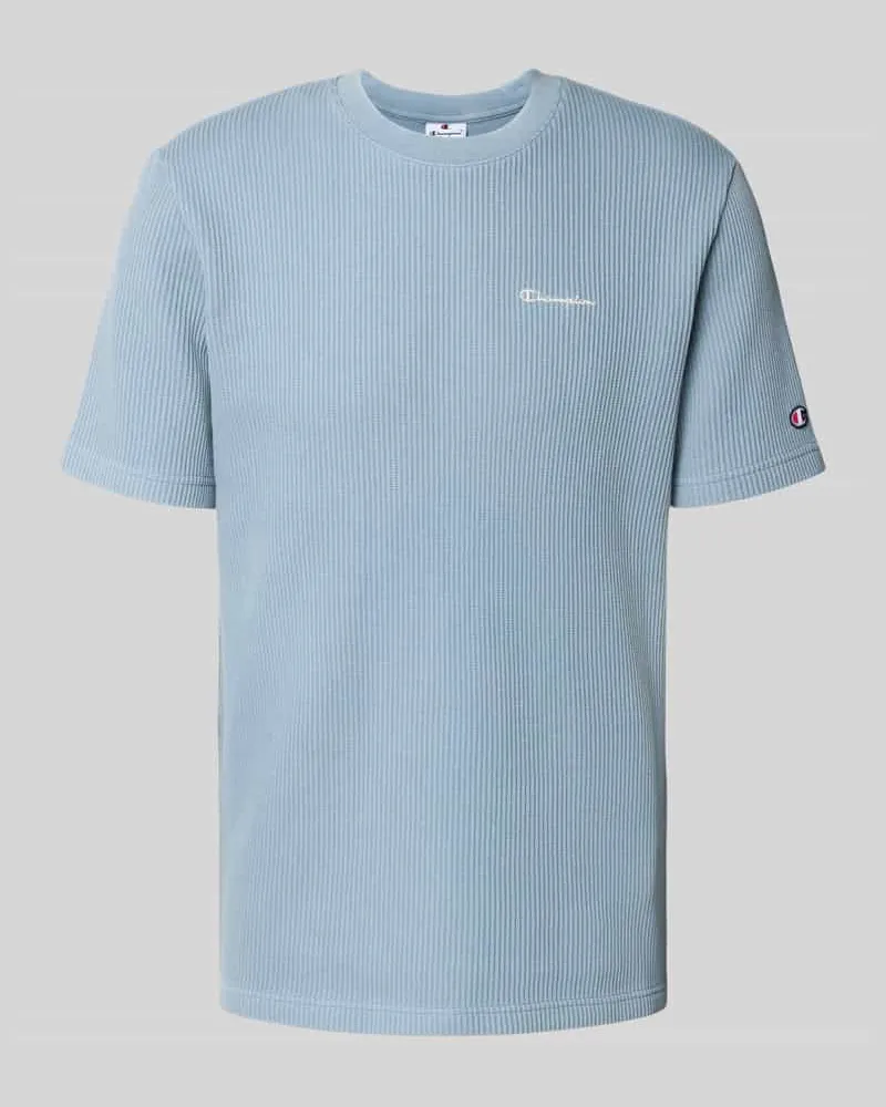 Champion T-Shirt mit Strukturmuster und Rundhalsausschnitt 