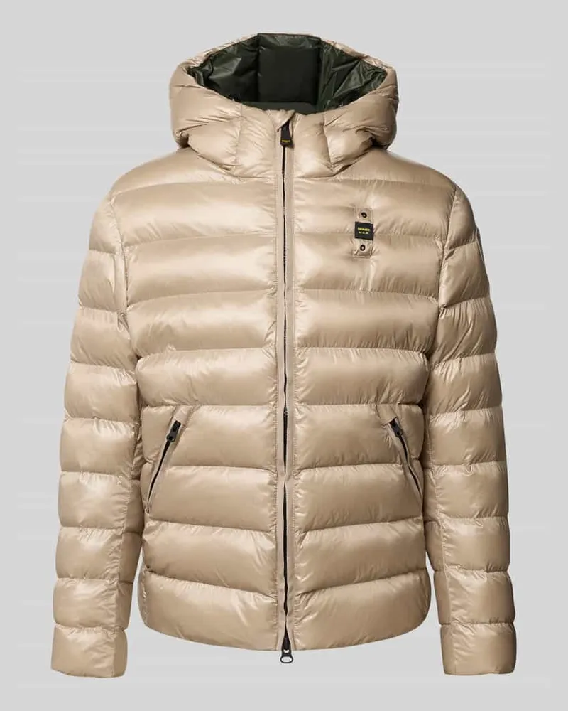 Blauer Steppjacke mit Zweiwege-Reißverschluss Modell 'ADAMS 