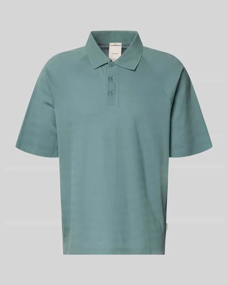Calvin Klein Relaxed Fit Poloshirt aus reiner Baumwolle Mittelgrau