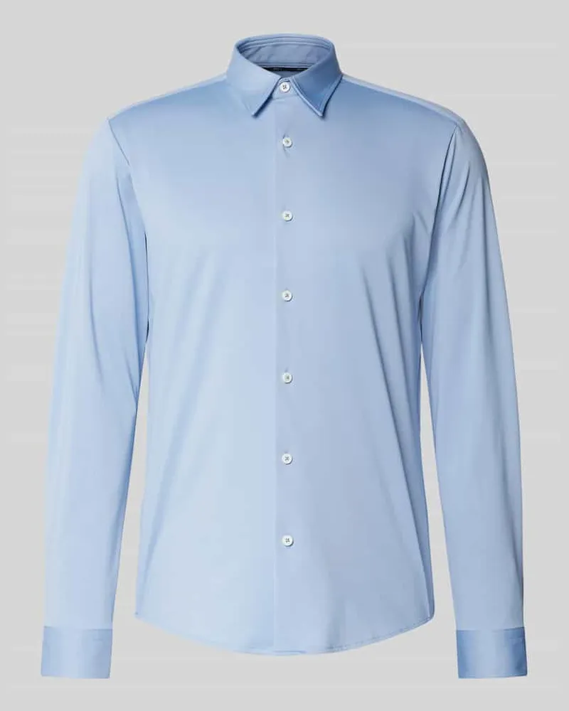 HUGO BOSS Slim Fit Businesshemd mit Struktur Modell 'P-ROAN 