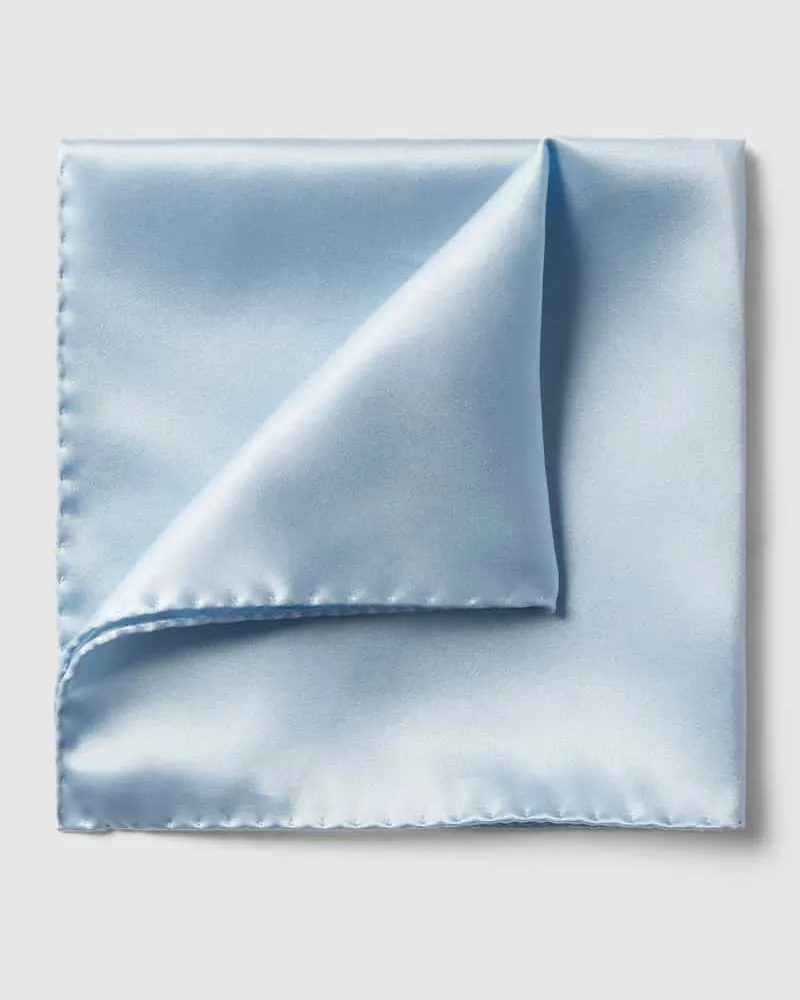 Eton Einstecktuch aus reiner Seide Bleu