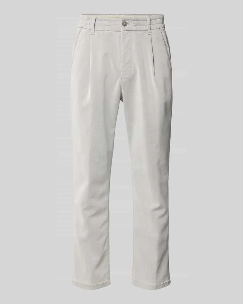 Drykorn Regular Fit Hose mit Bundfalten Modell 'CHASY Offwhite