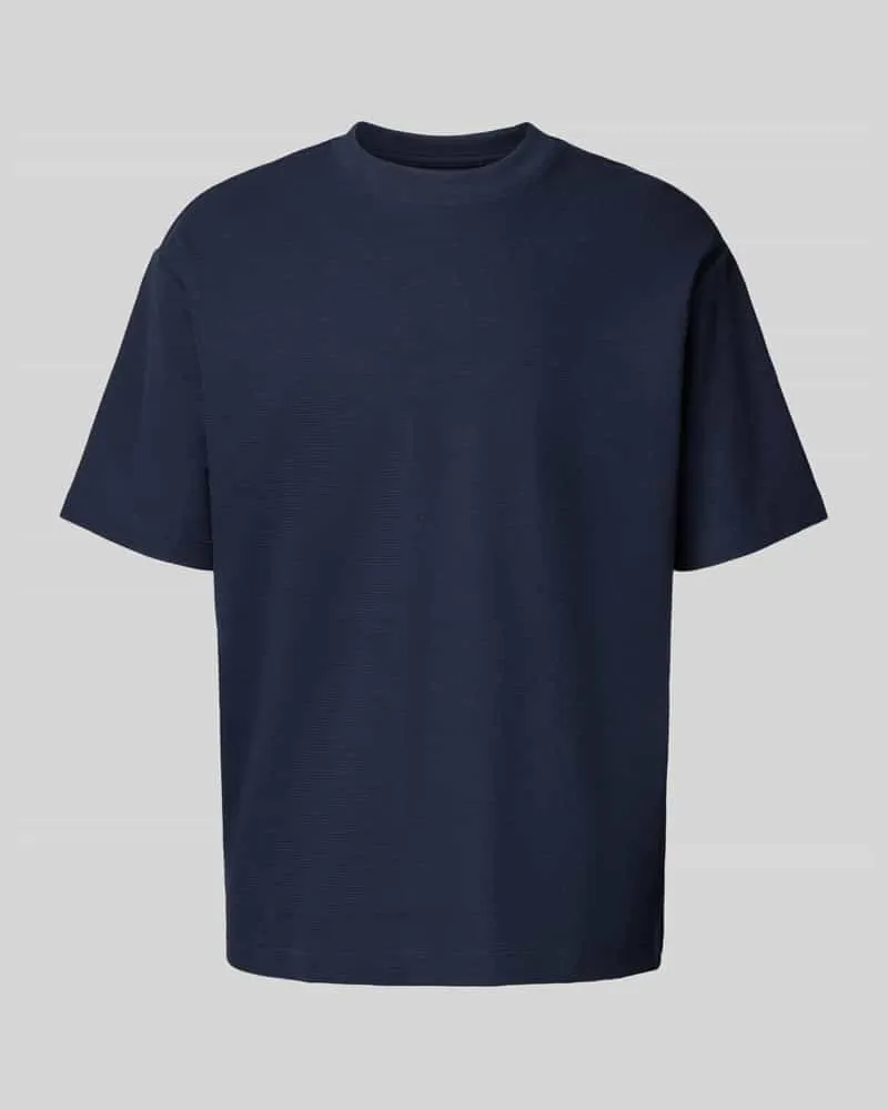 McNeal T-Shirt mit geripptem Rundhalsausschnitt 