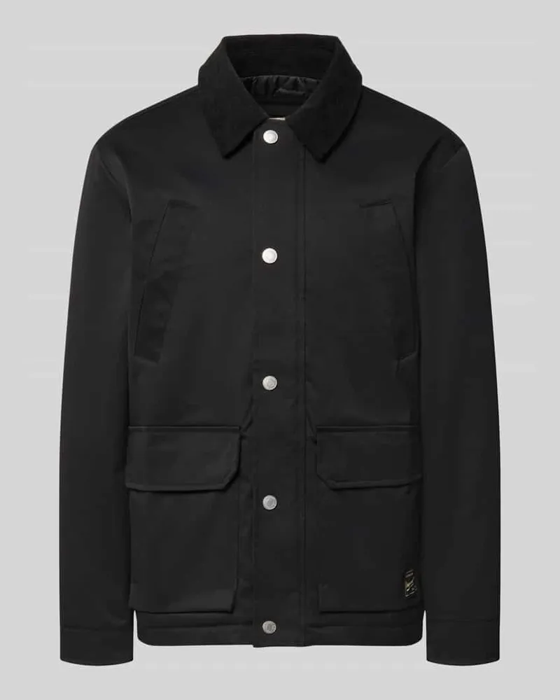 Jack & Jones Regular Fit Jacke in Stepp-Optik Black