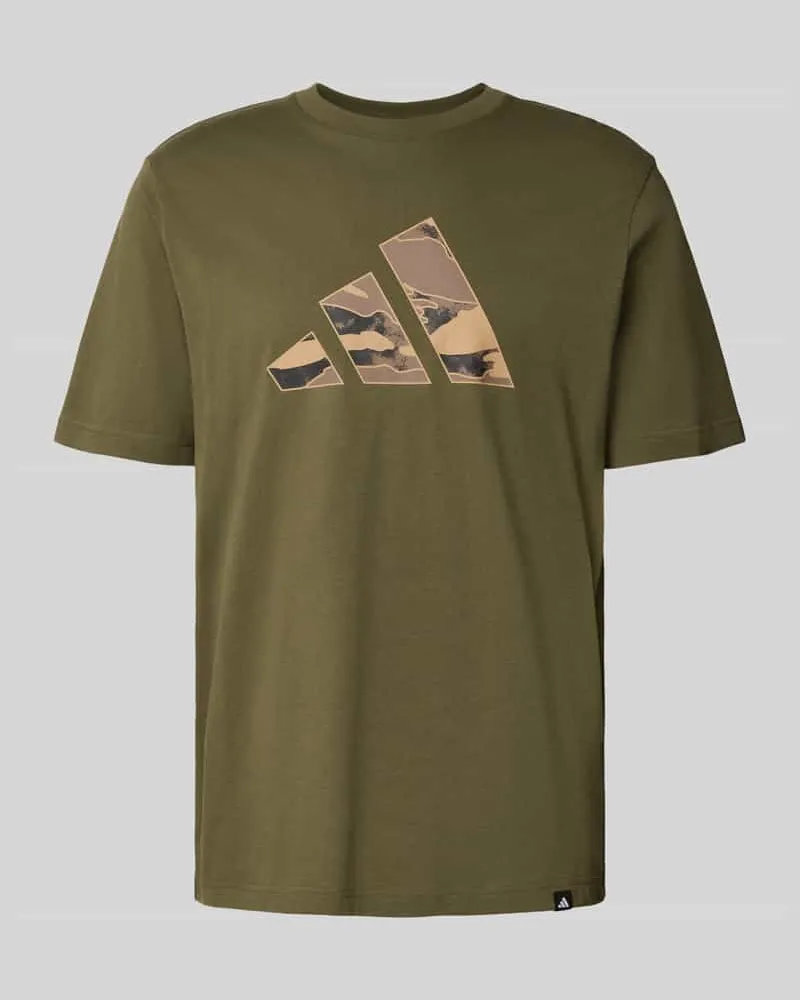 adidas Regular Fit T-Shirt aus reiner Baumwolle mit Logo-Print 