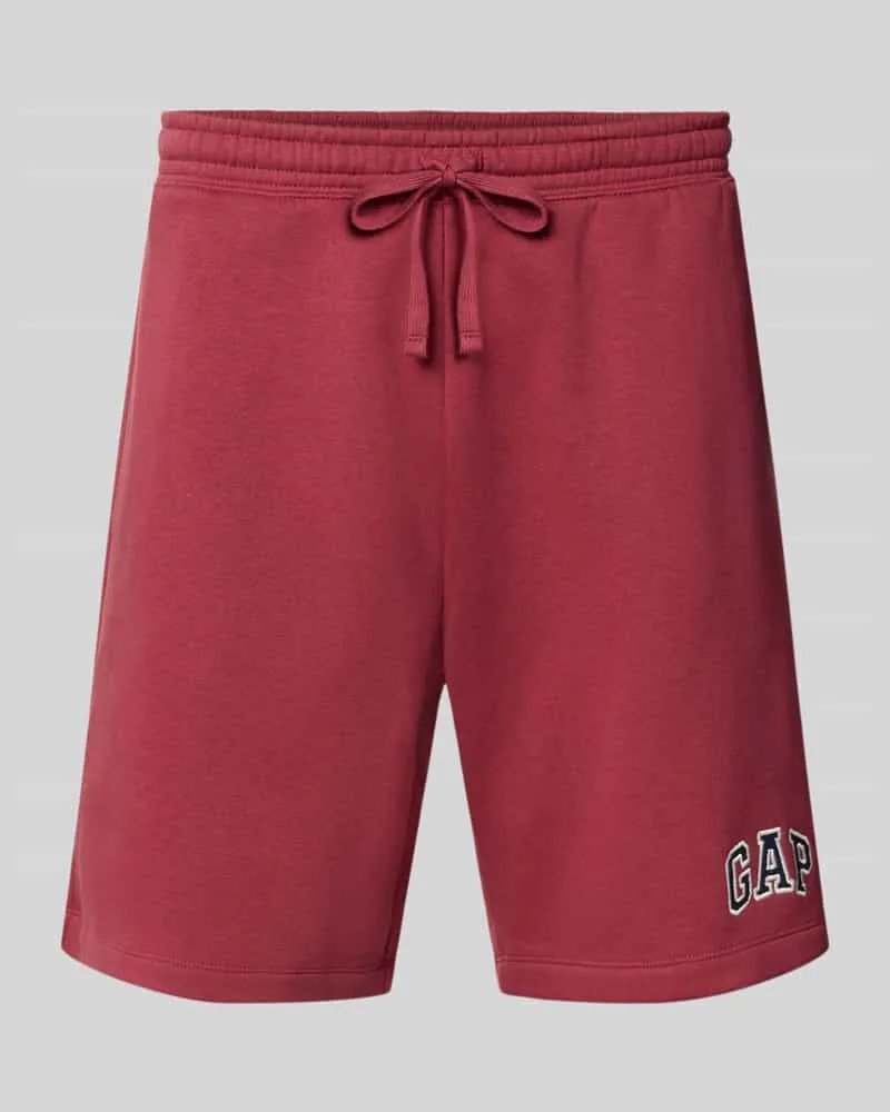 GAP Sweatshorts mit Logo und elastischem Bund Dunkelrot