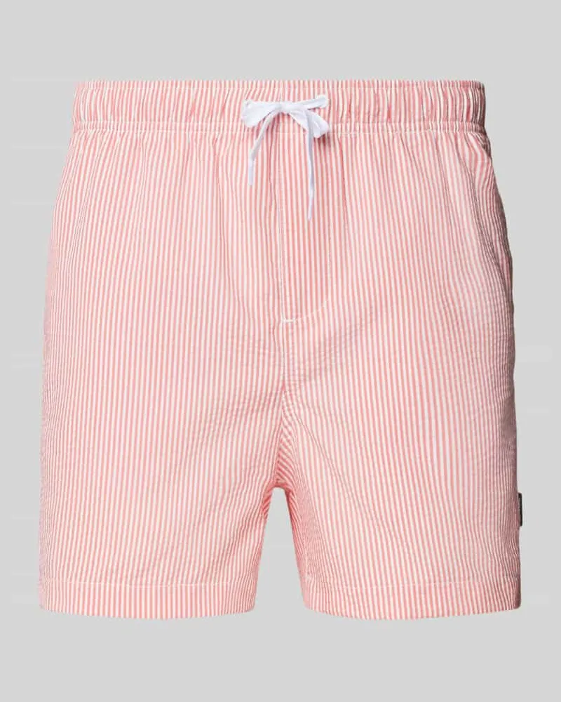 Only & Sons Badehose mit Strukturmuster Modell 'TED Lachs_
