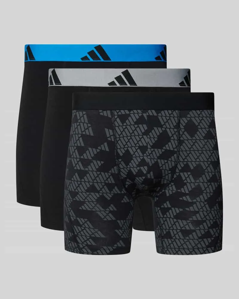 adidas Trunks im 3er-Pack aus Baumwoll-Mix Black