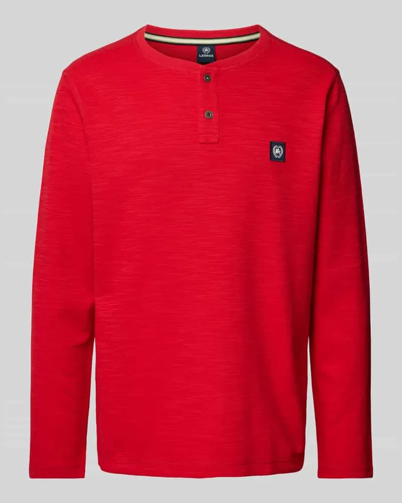 Lerros Longsleeve mit Knopfleiste Modell 'SERAFINO 