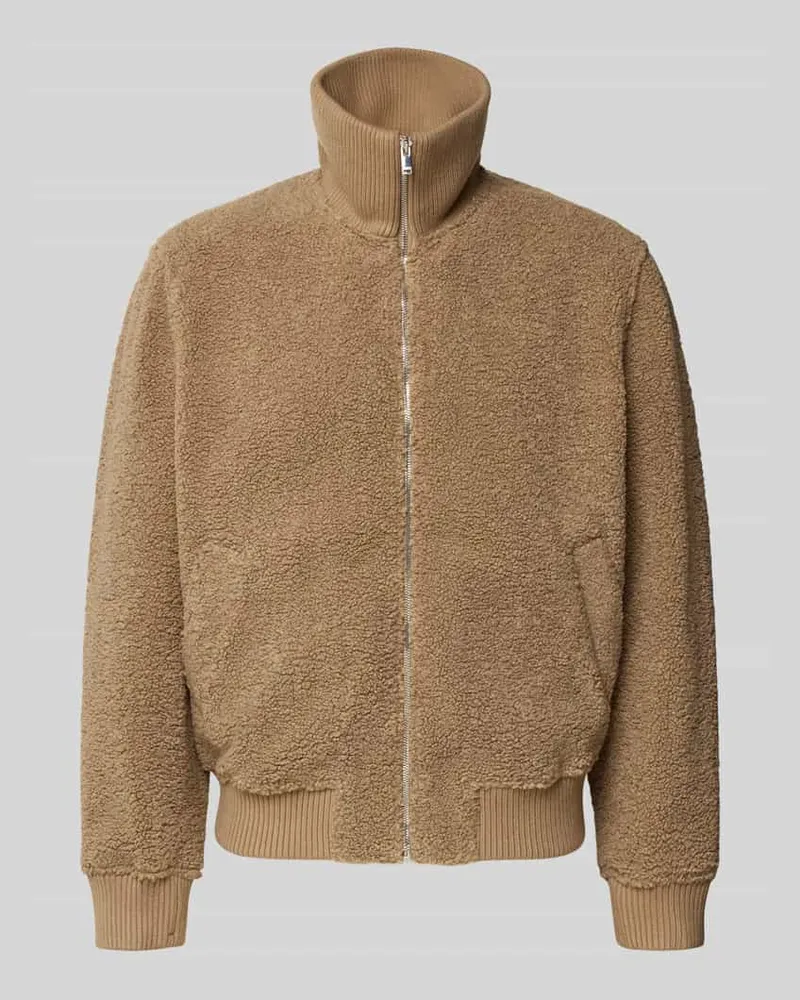 Drykorn Jacke mit Stehkragen und Reißverschluss Modell 'GRALON Beige
