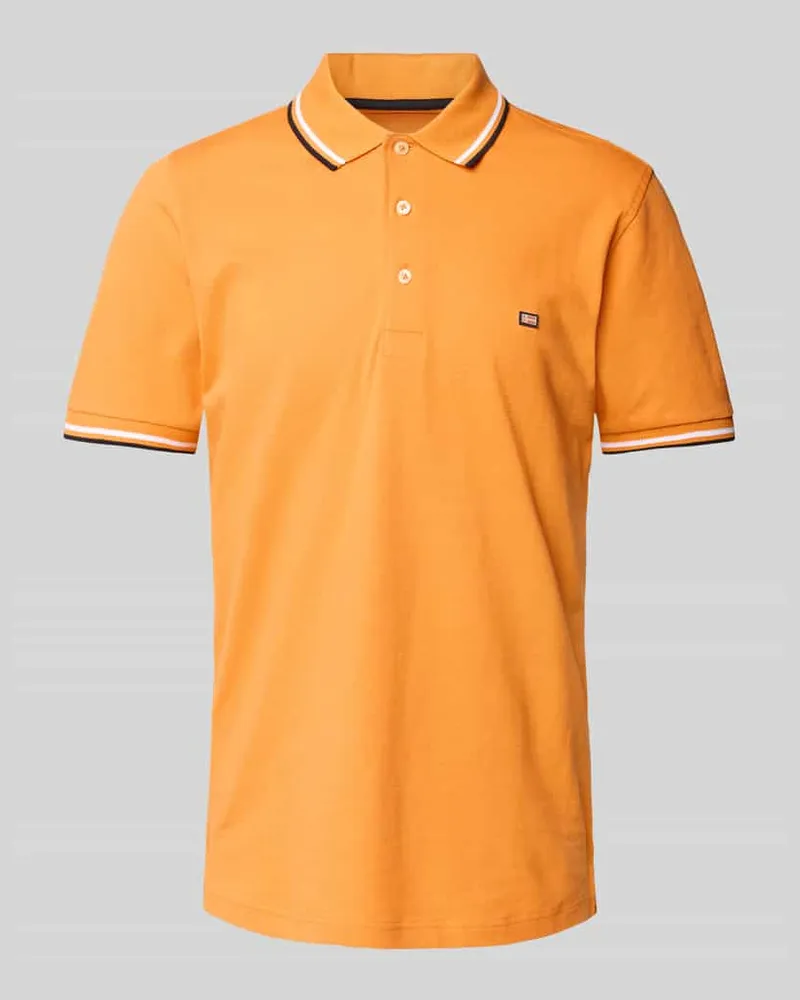 Christian Berg Poloshirt mit Label-Stitching 