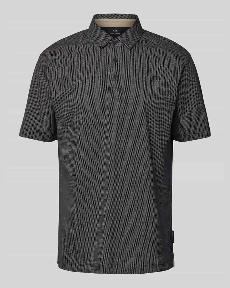 Armani Exchange Poloshirt mit kurzer Knopfleiste 
