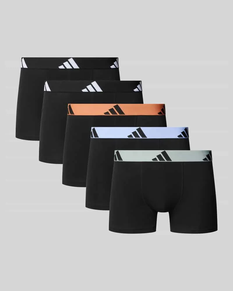 adidas Trunks aus Baumwoll-Mix im 5er-Pack Black