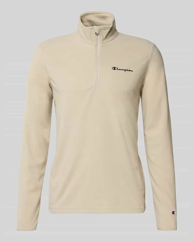 Champion Fleecepullover mit Troyer-Kragen Beige