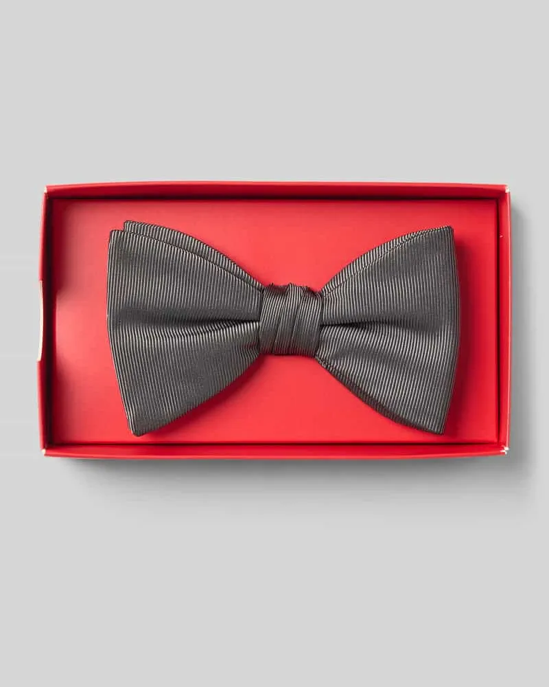 HUGO BOSS Fliege aus Seiden-Mix Modell 'DRESSY Anthrazit