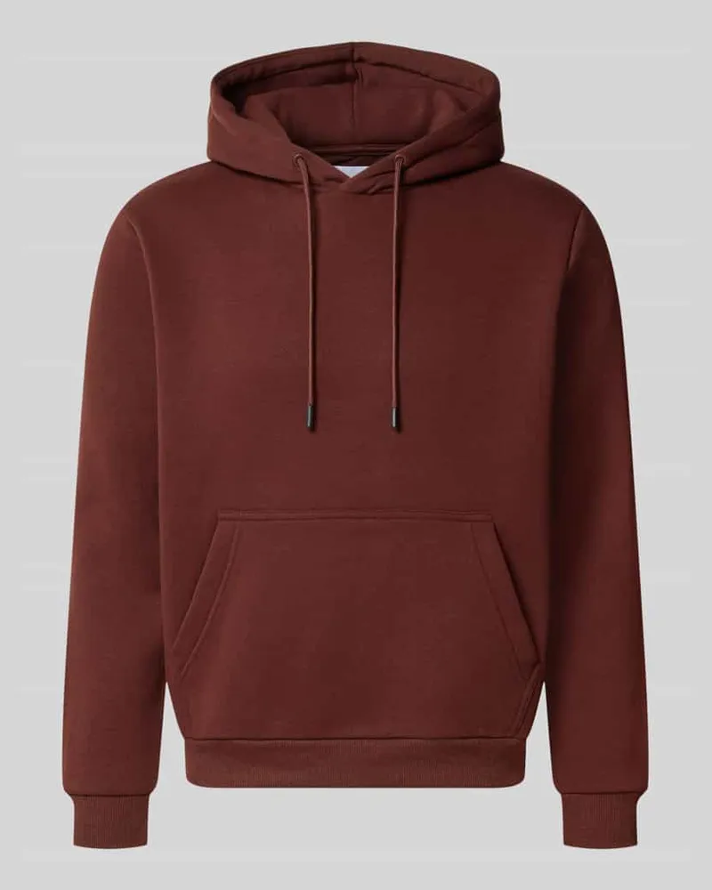Jack & Jones Hoodie mit Känguru-Tasche Modell 'BRADLEY Rostrot