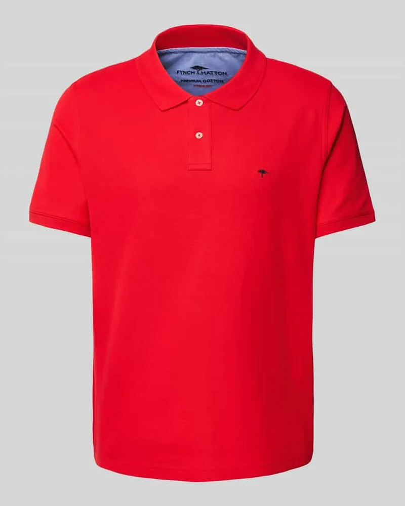 Fynch-Hatton Regular Fit Poloshirt mit Logo-Stitching 