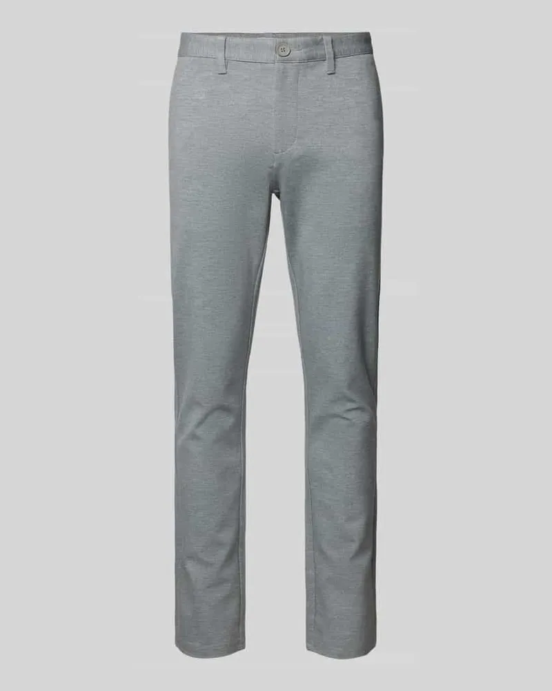 Only & Sons Tapered Fit Hose mit Knopf- und Reißverschluss Modell 'MARK Silber