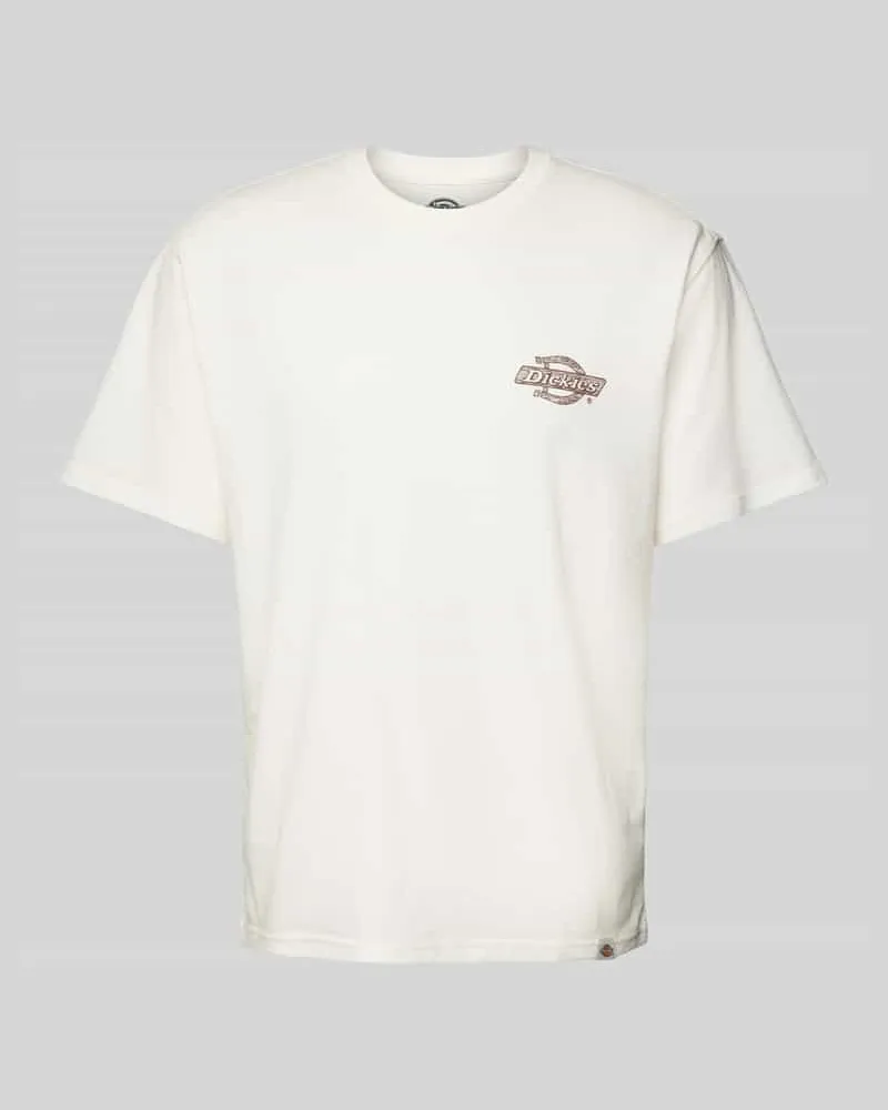 Dickies T-Shirt mit Label-Print Modell 'WOOD Offwhite