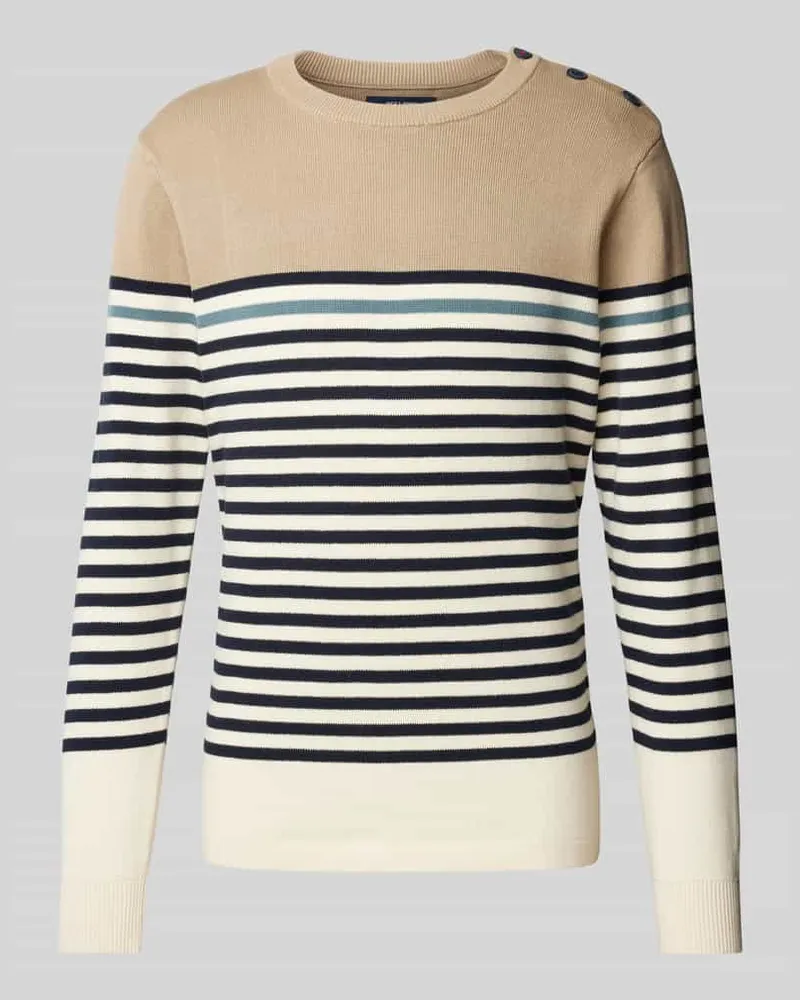 Jack & Jones Strickpullover mit Rundhalsausschnitt Modell 'BLUROBSON 
