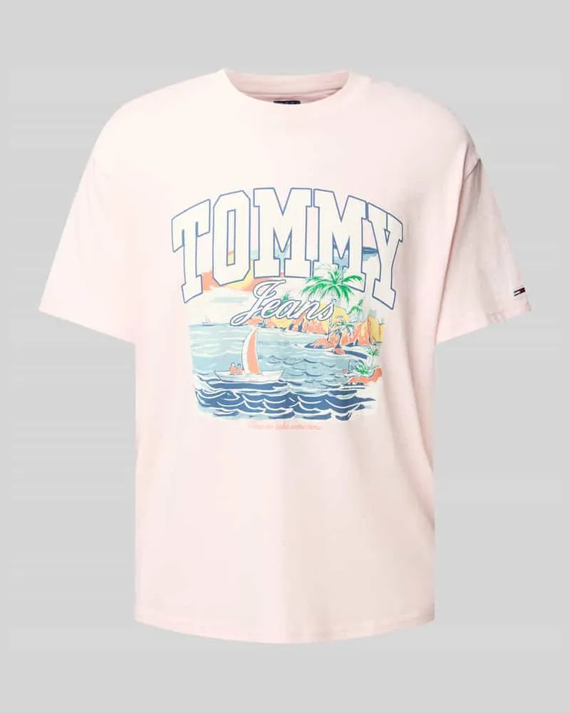 Tommy Hilfiger Relaxed Fit T-Shirt mit Motiv-Print 