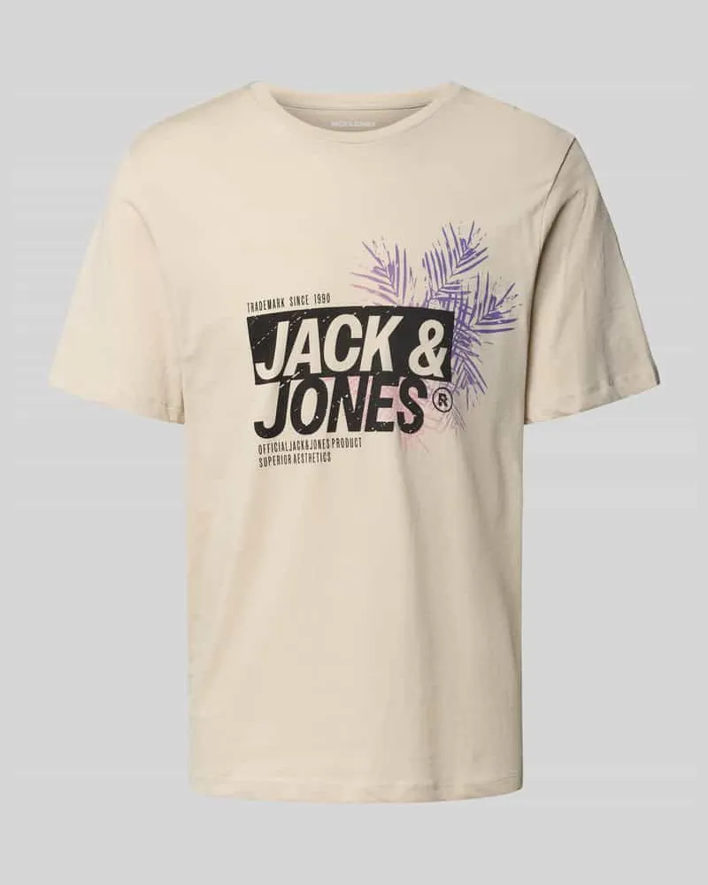 Jack & Jones T-Shirt mit Label-Print Modell 'JAXON 