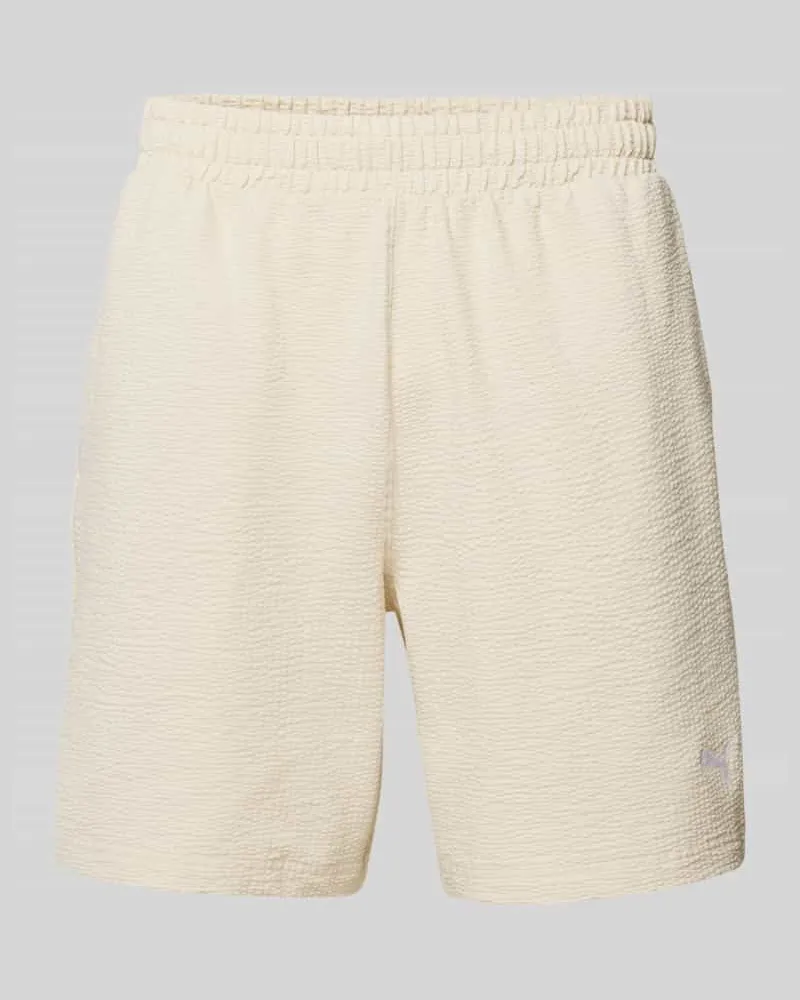 Puma Shorts mit Logo-Stitching Offwhite