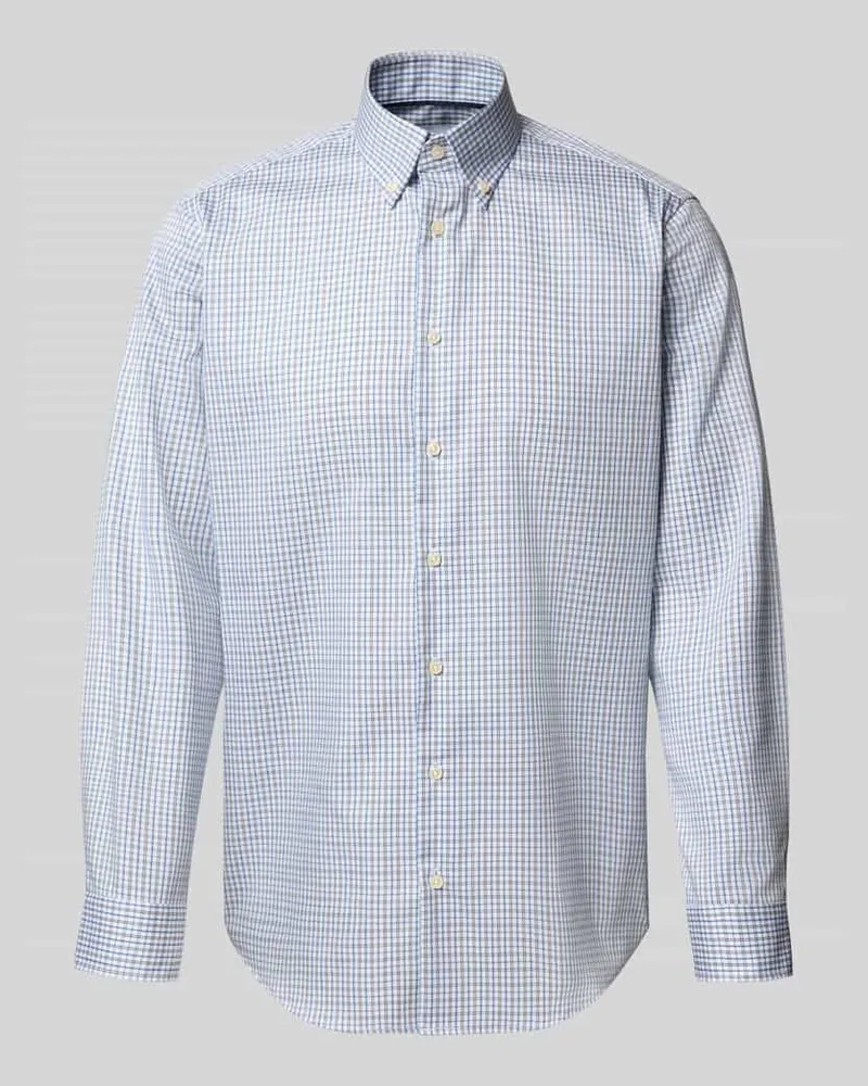 Christian Berg Regular Fit Business-Hemd mit Button-Down-Kragen 
