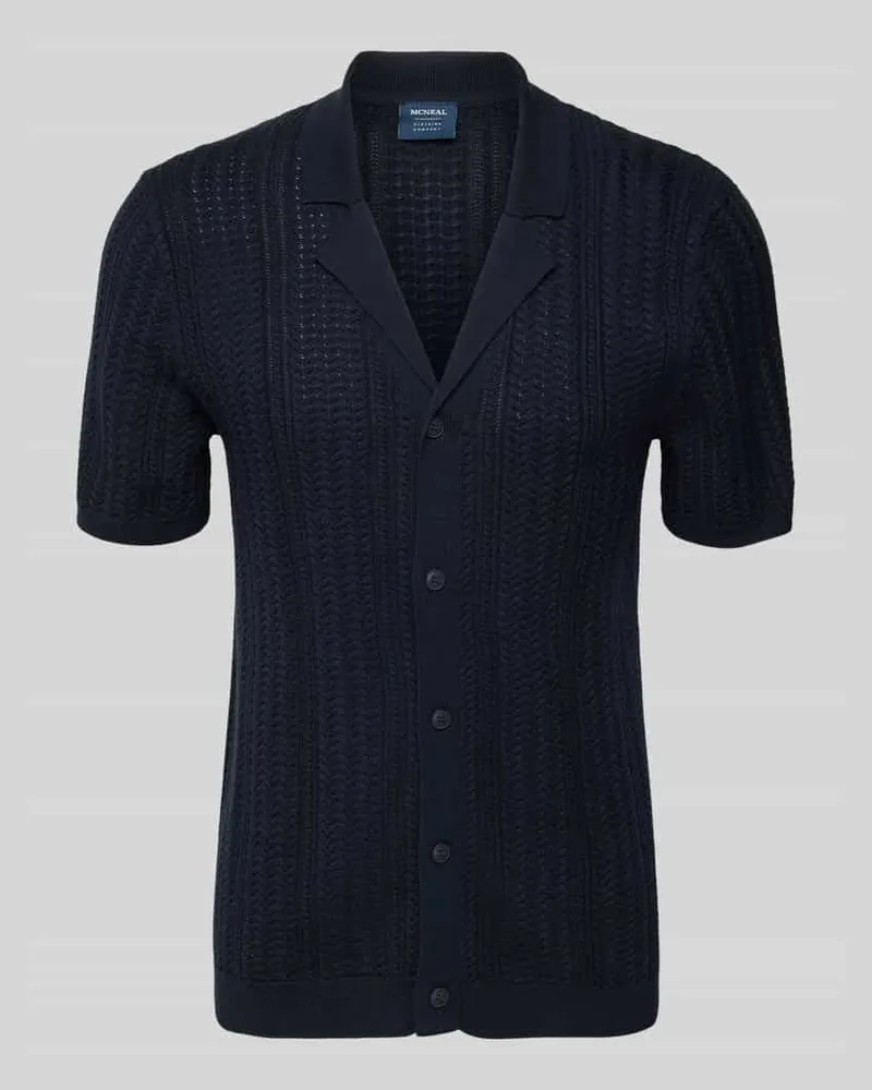 McNeal Freizeithemd mit Knopfleiste Marine