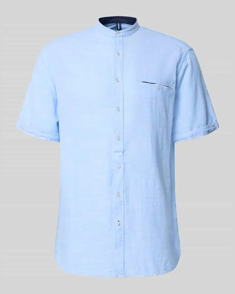 Christian Berg Regular Fit Freizeithemd mit Brusttasche Bleu