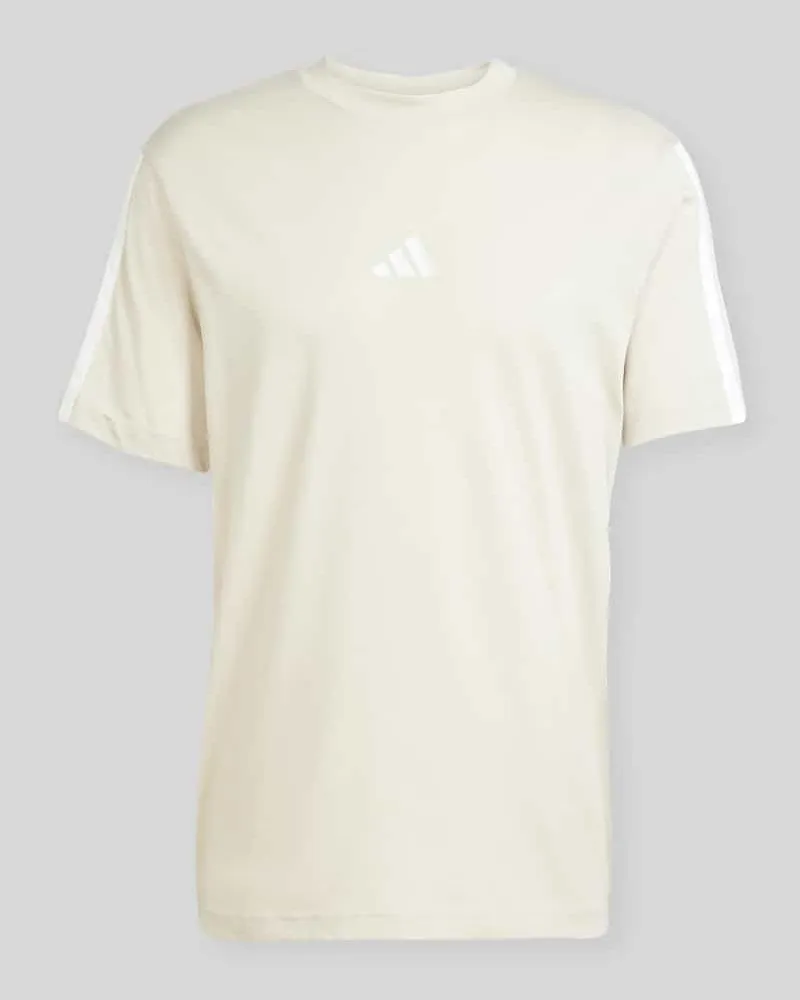 adidas Regular Fit T-Shirt aus reiner Baumwolle Sand