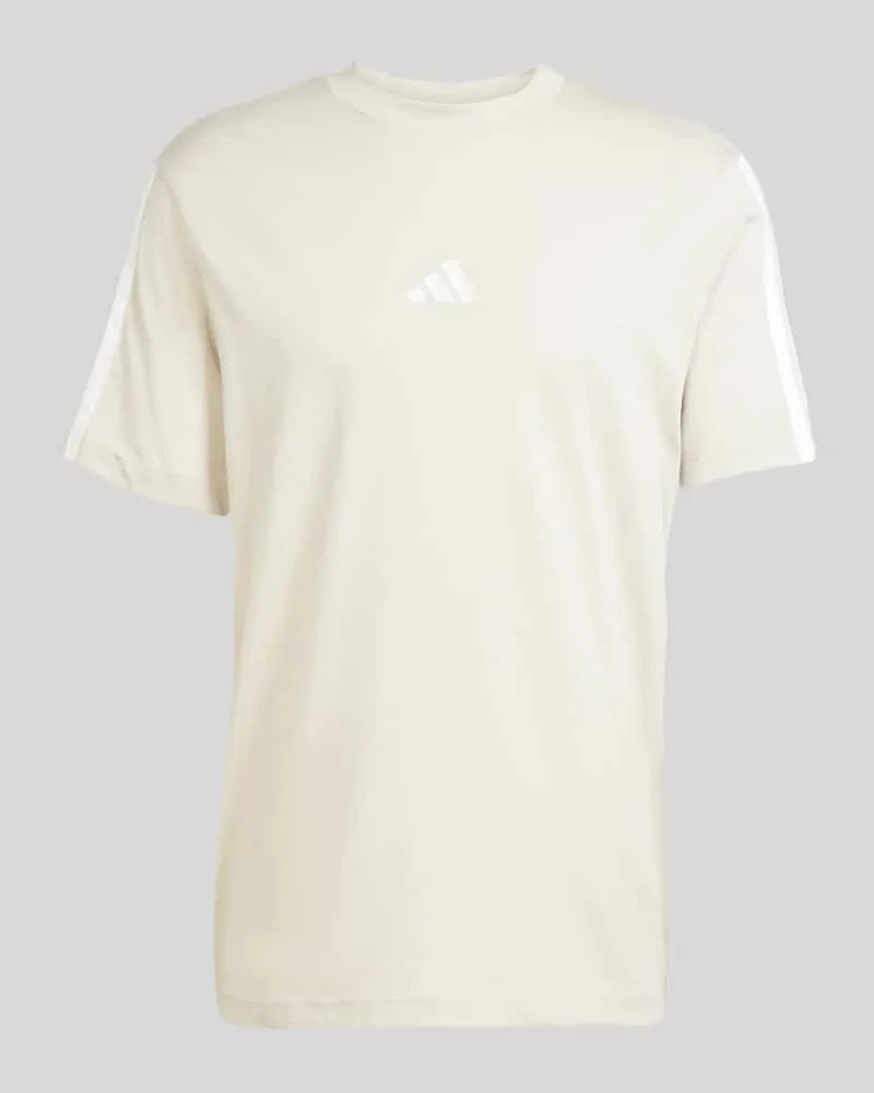 adidas Regular Fit T-Shirt aus reiner Baumwolle Sand