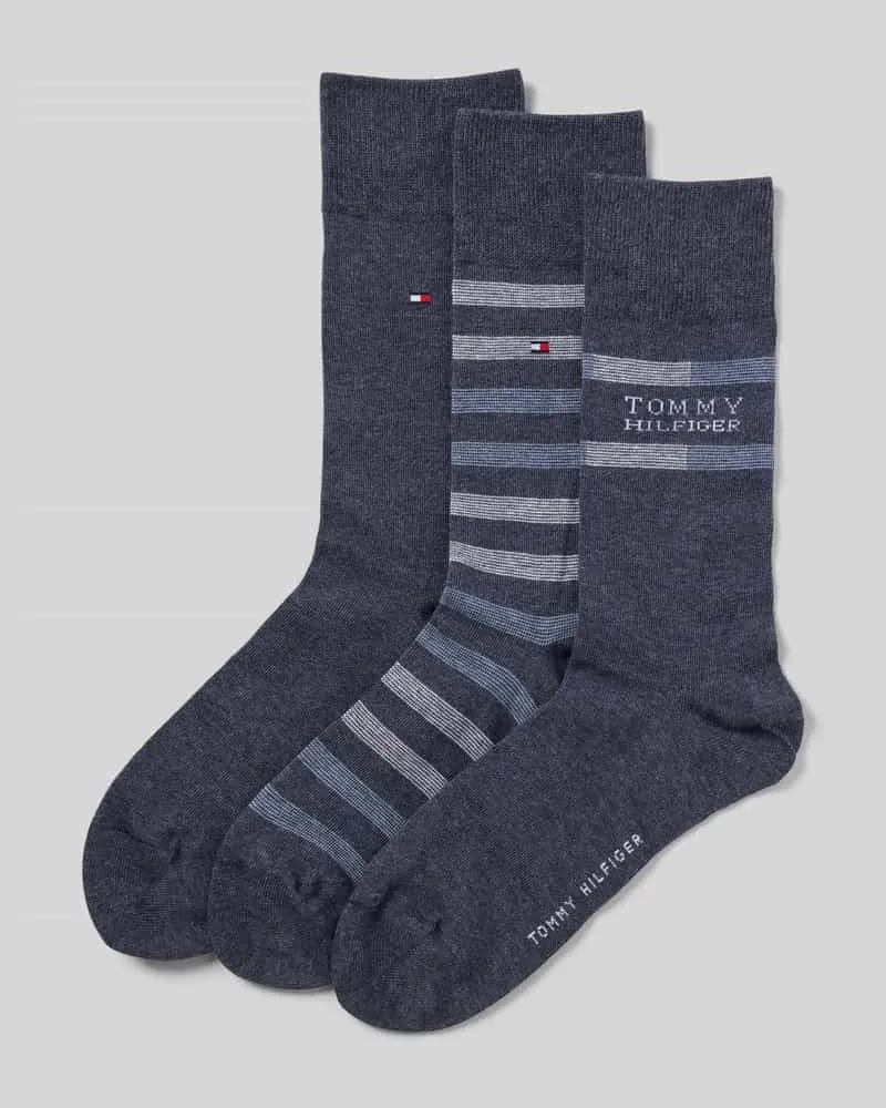 Tommy Hilfiger Socken aus Baumwoll-Mix im 3er-Pack Jeansblau