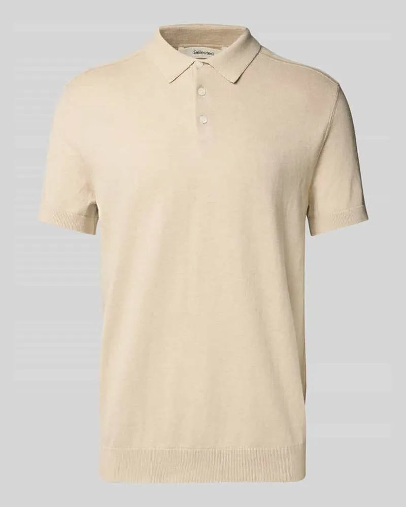 Selected Homme Regular Fit Poloshirt aus reiner Baumwolle Modell 'BERG 