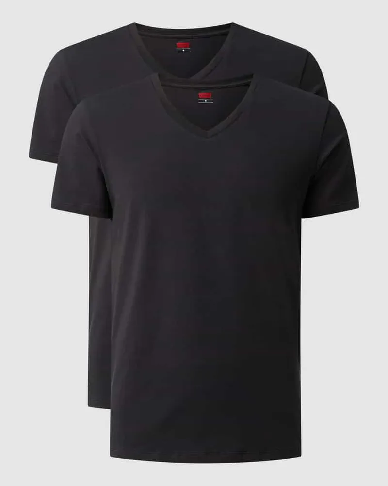 Levi's T-Shirt mit Label-Detail im 2er-Pack 