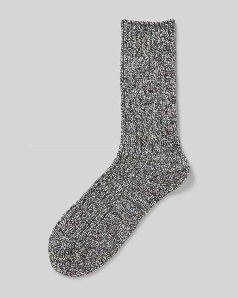 Camano Socken mit geripptem Abschluss Anthrazit