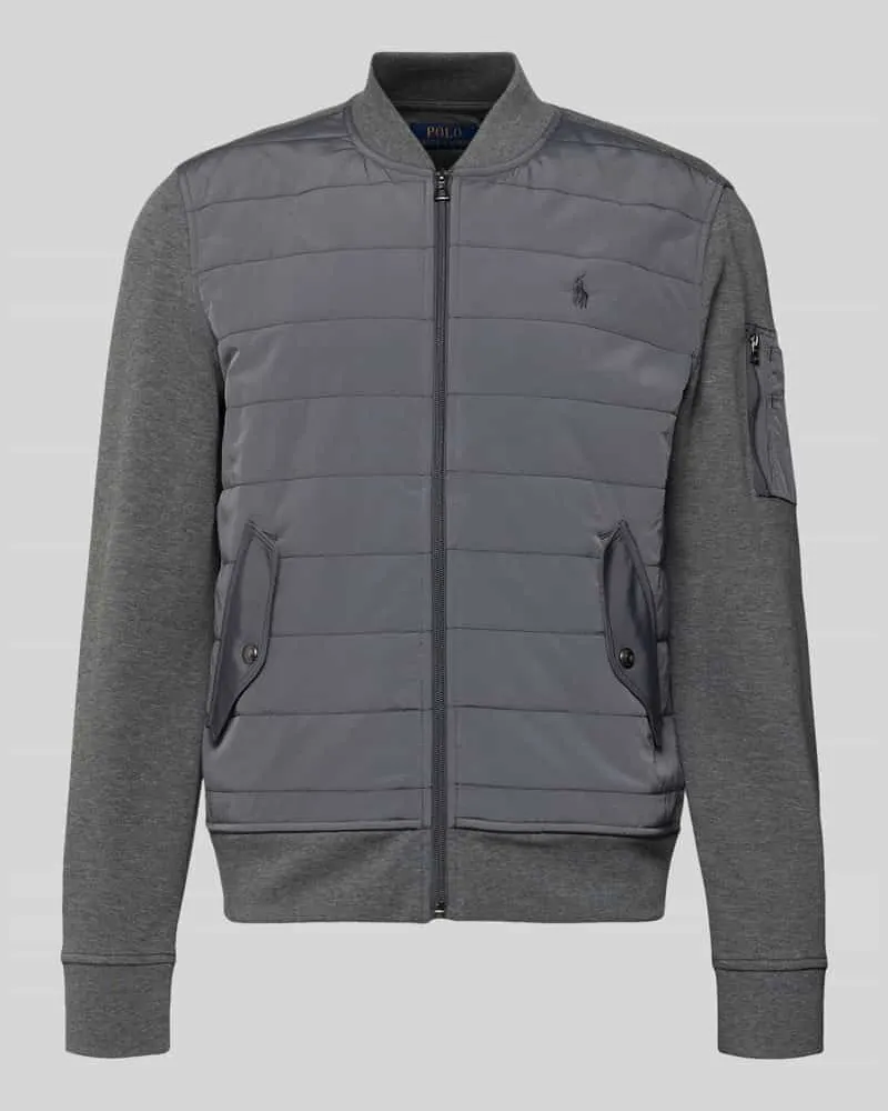 Ralph Lauren Regular Fit Steppjacke aus Baumwoll-Mix Anthrazit