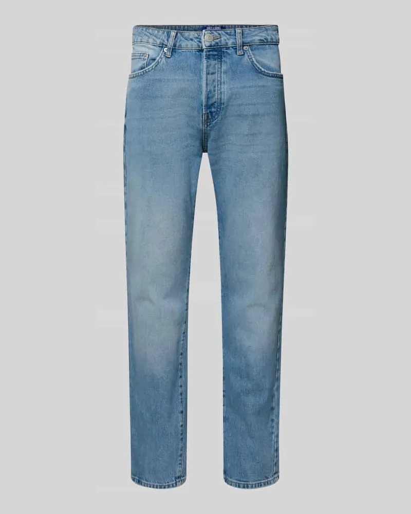 Only & Sons Tapered Fit Jeans aus Baumwoll-Mix Modell 'YOKE Jeansblau