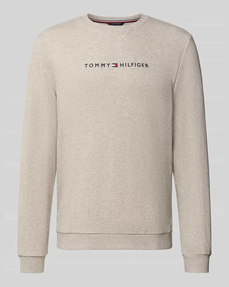 Tommy Hilfiger Regular Fit Sweatshirt aus Baumwoll-Mix Offwhite